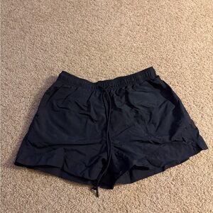 Black Mesh Athletic Shorts